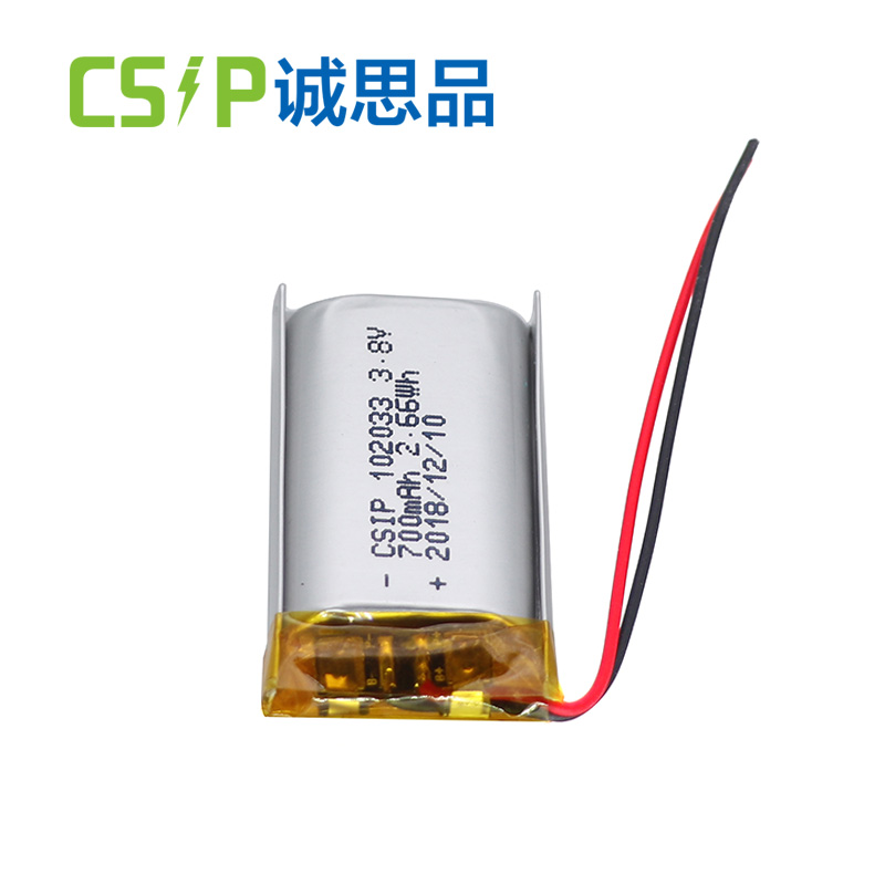 Fast charging 102033 3.8V 700mAh lithium polymer battery