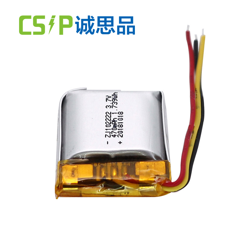 102222 470mAh 3.7 v small lithium ion battery for bluetooth headset