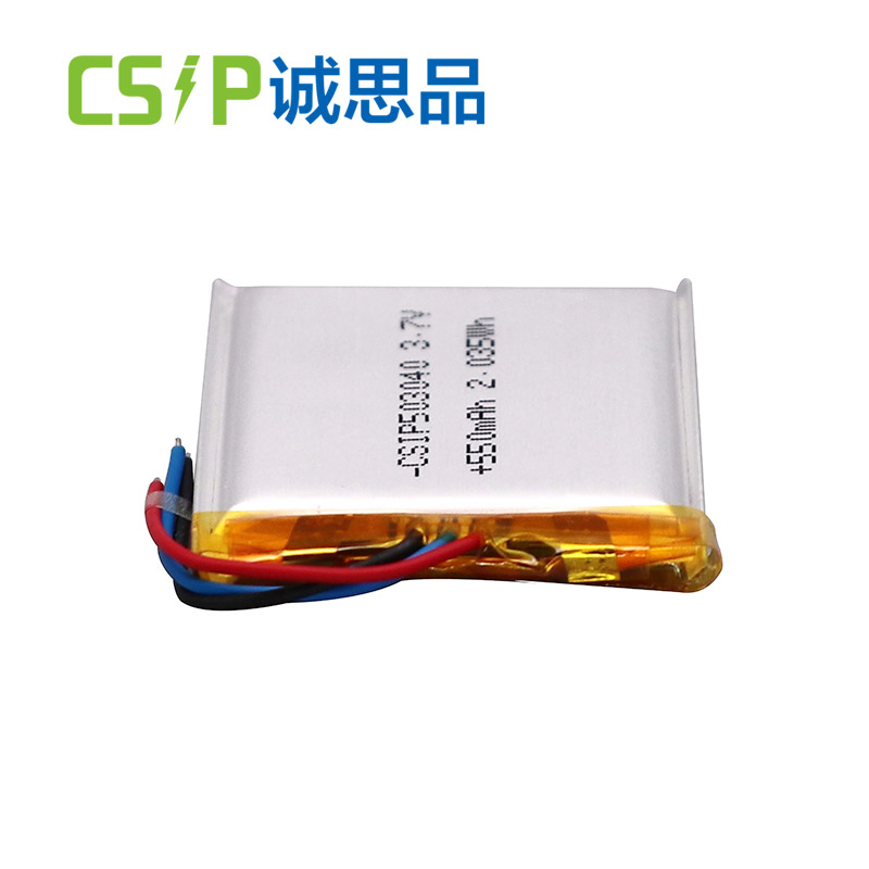 High storage energy density 503040 550mAh rechargeable lithium ion battery pack