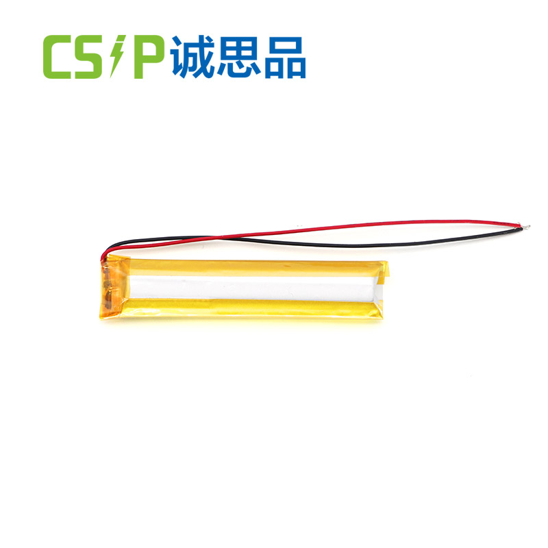 Strip 101565 3.7V narrow lithium ion battery 900mAh for bluetooth device