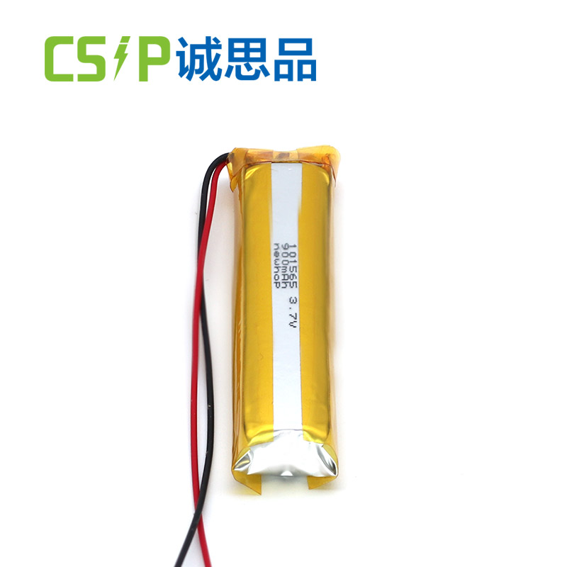 Strip 101565 3.7V narrow lithium ion battery 900mAh for bluetooth device