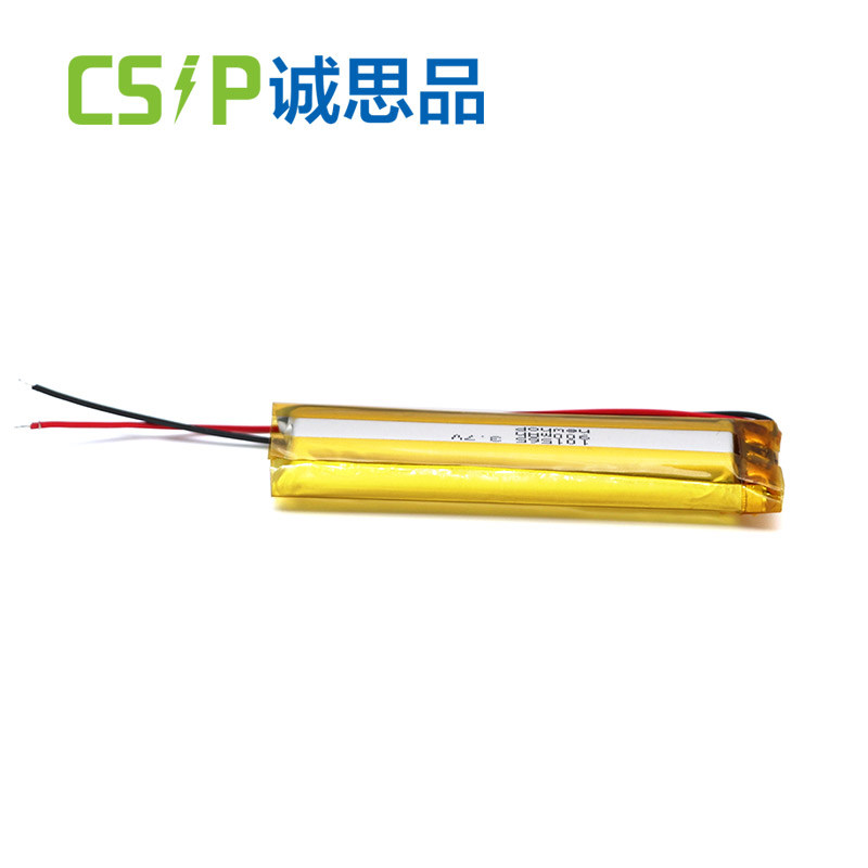 Strip 101565 3.7V narrow lithium ion battery 900mAh for bluetooth device