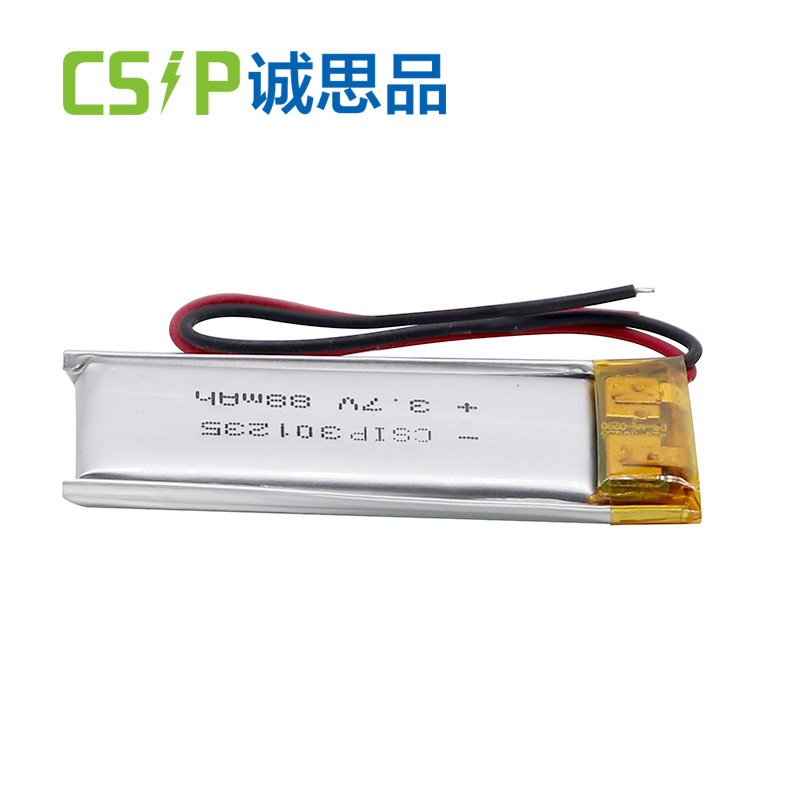 Shenzhen CSIP tiny capacity 301235 3.7V 88mAh Ultra narrow li ion battery