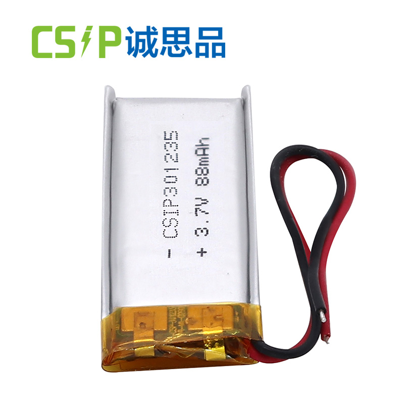 Shenzhen CSIP tiny capacity 301235 3.7V 88mAh Ultra narrow li ion battery