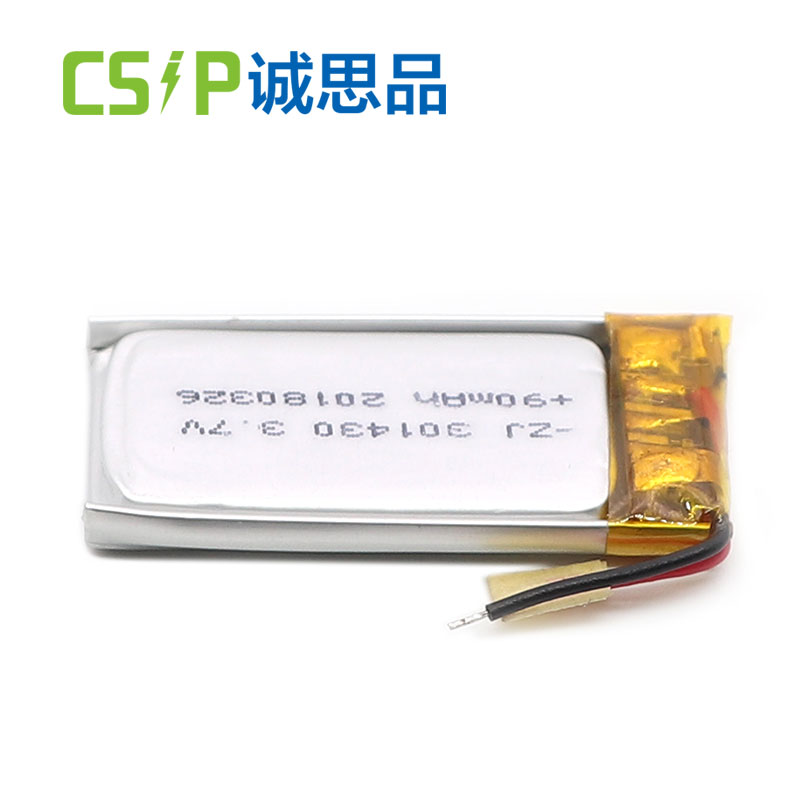 301430 90mAh 3.7 v rechargeable lithium battery for TWS