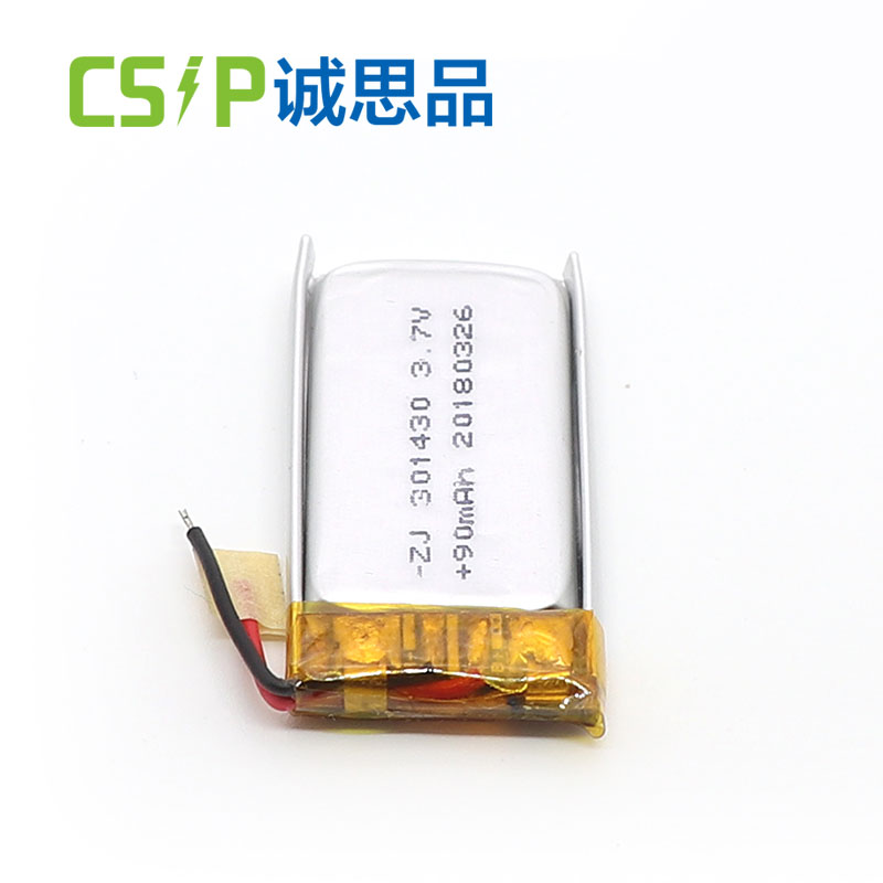 301430 90mAh 3.7 v rechargeable lithium battery for TWS