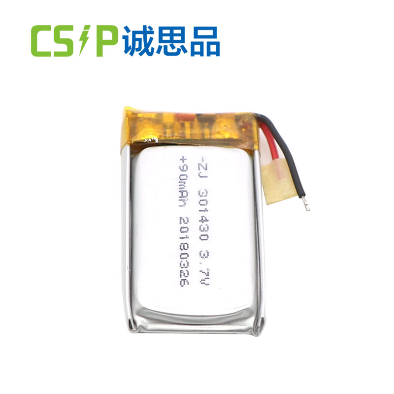 301430 90mAh 3.7 v rechargeable lithium battery for TWS