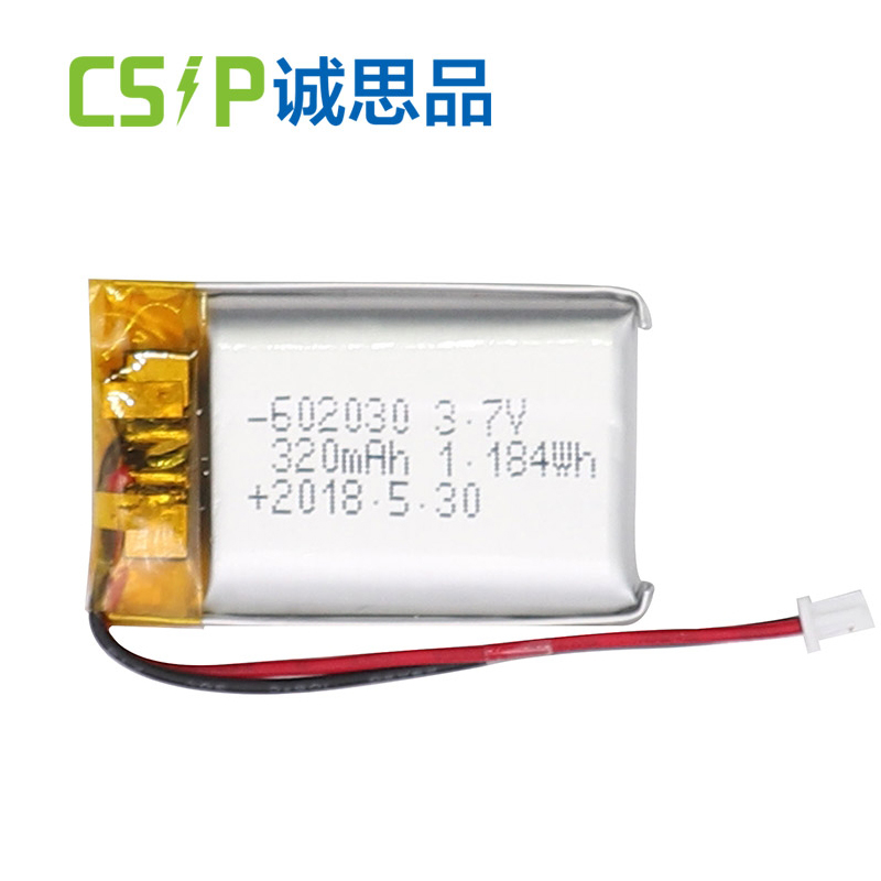 602030 320mAh 3.7V small lithium polymer battery for fingerprint machines