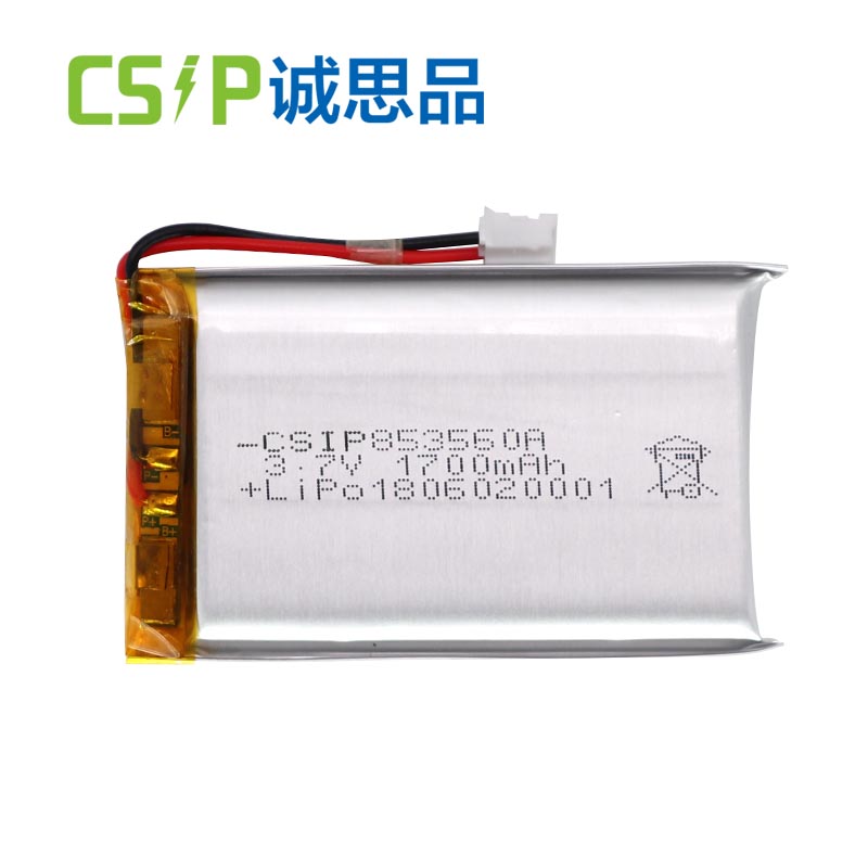 Long Cycle life 853560 1700mAh 3.7 volt custom lithium polymer battery