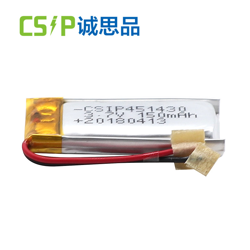 China Shenzhen suppliers 451430 150mAh 3.7V small rechargeable battery with UL1642 certification