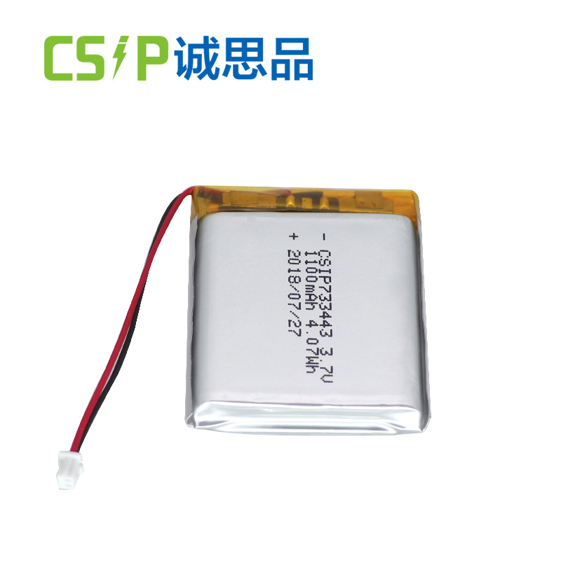 Mass production 733443 1100mAh 3.7v high temporature rechargeable batteries used for GPS tracker