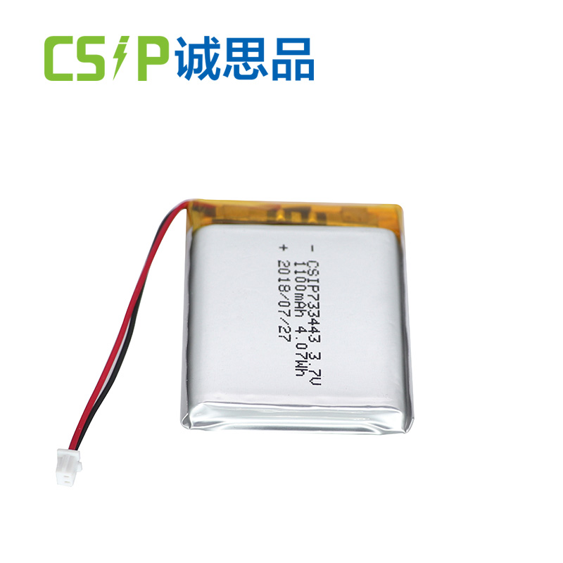 Mass production 733443 1100mAh 3.7v high temporature rechargeable batteries used for GPS tracker