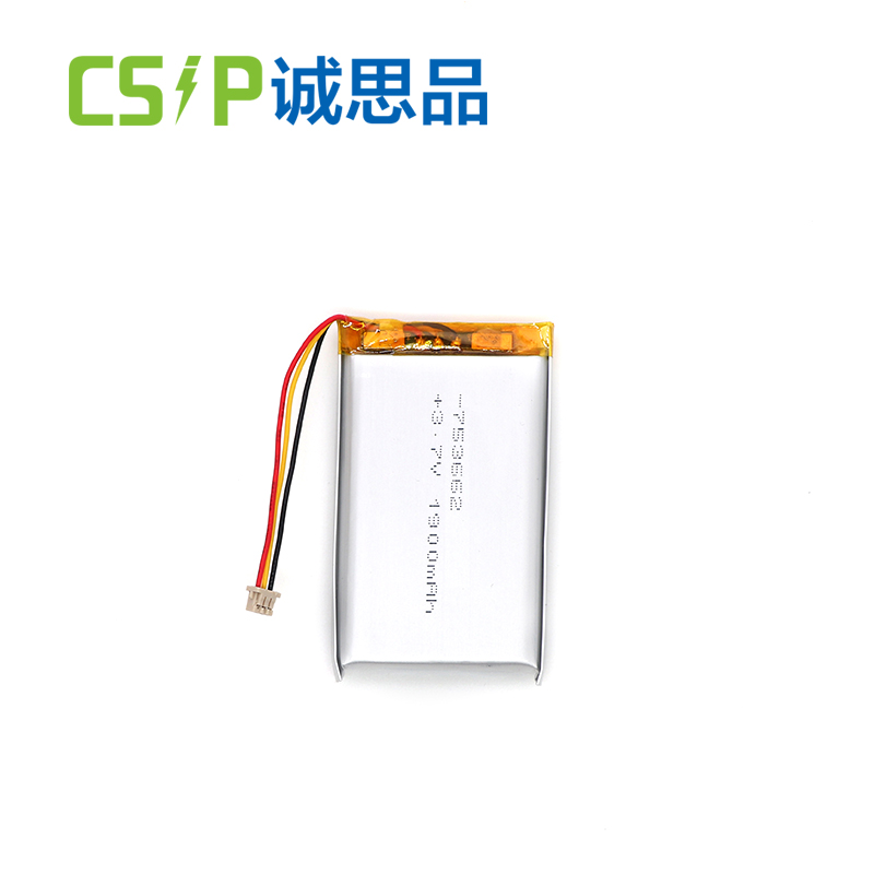 cheap price 753662 3.7 v 1900mah lithium battery cell for vehicle recorder