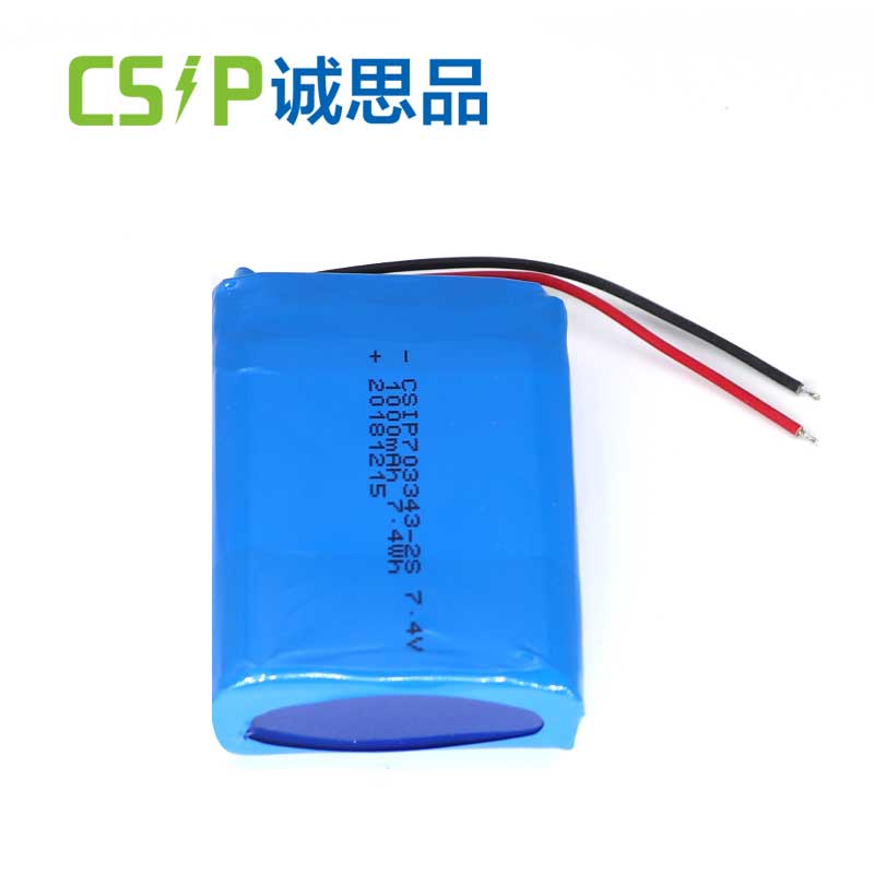 703343-2S-7.4v-1000mAh lithium ion battery pack for MWD in oil industry