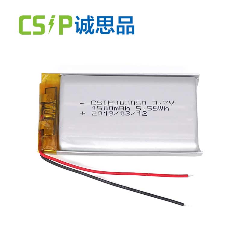 best li ion battery 903050-3.7v-1500mah for solar lamp