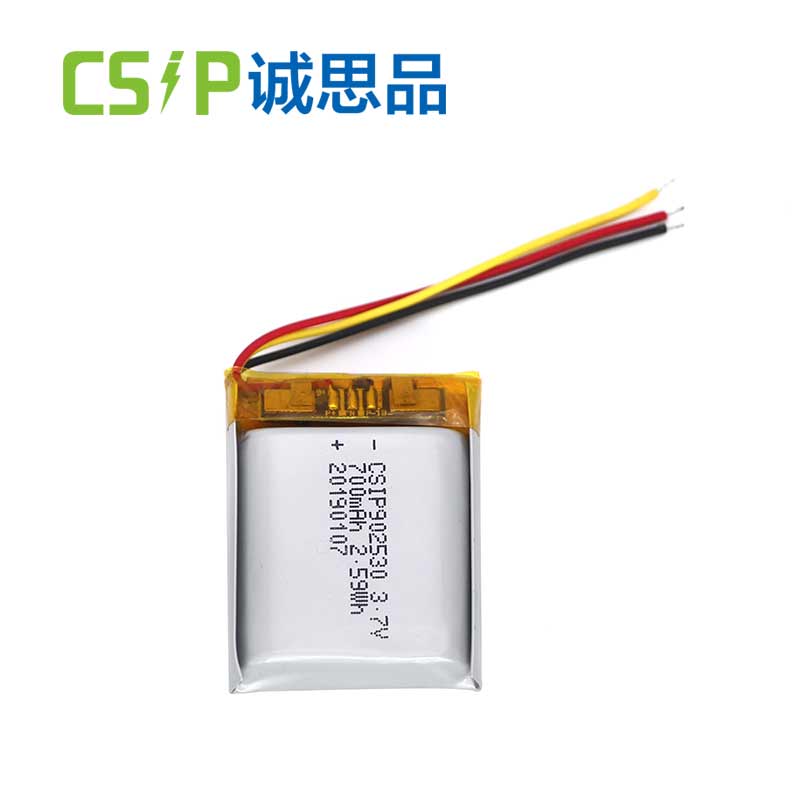 902530-3.7v-700mah lipo battery cell with NTC protection