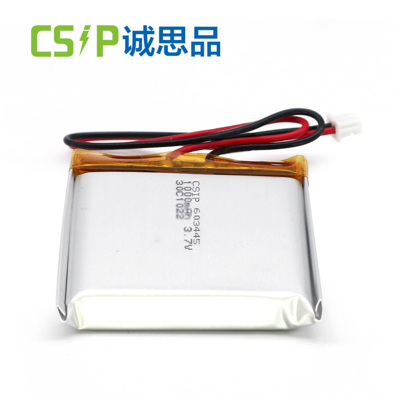 best lithium polymer battery 603445 3.7 v 1000mah for air cleaner