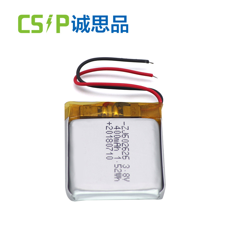 Flexible 3.8V 602626 400mAh lithium ion battery