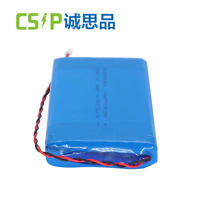 High capacity 9600mAh 2P 875280 3.8V lithium polymer battery