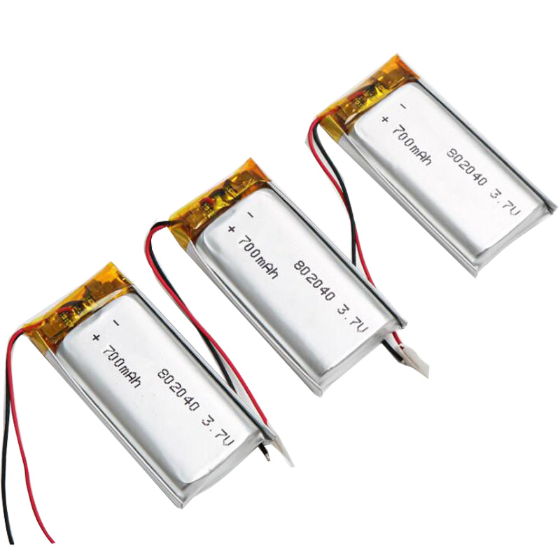 802040 700mah 3.7v Lipo Li-polymer rechargeable battery for