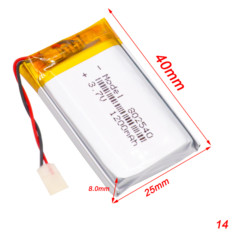 802540 Lithium Polymer Battery 3.7 V 700mah 1200mah, Lithium Ion Polymer Cell, Battery Lipo