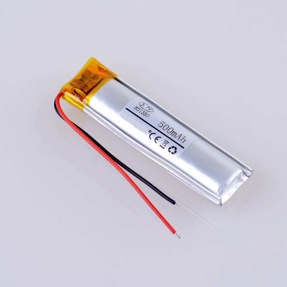 801350 Lithium Polymer Battery, Lithium Polymer Battery, Li Ion Polymer Battery 3.7 V 500mah