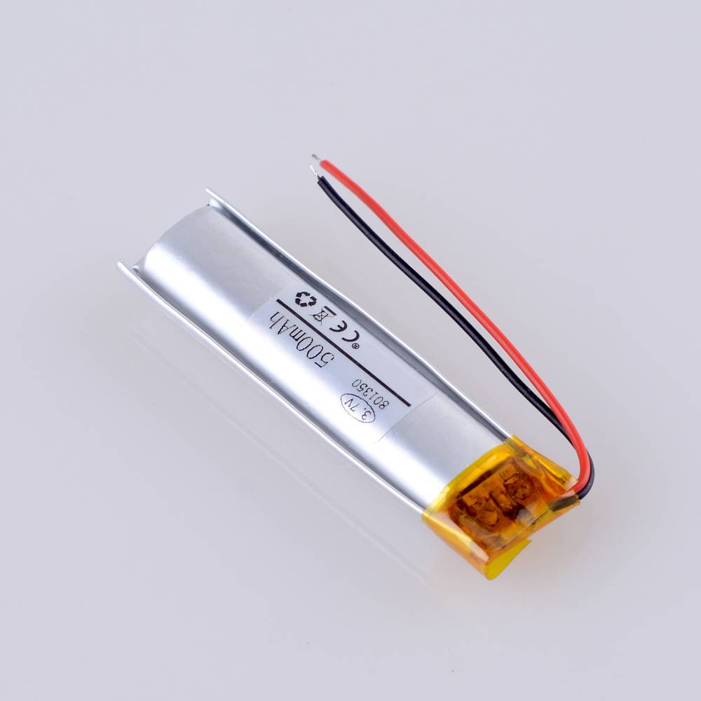 801350 Lithium Polymer Battery, Lithium Polymer Battery, Li Ion Polymer Battery 3.7 V 500mah