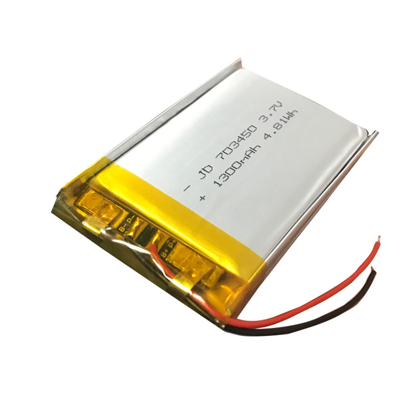 703450 1300mah Lithium Polymer Battery, Lipo Lithium Polymer Battery, Thin Lithium Polymer Battery