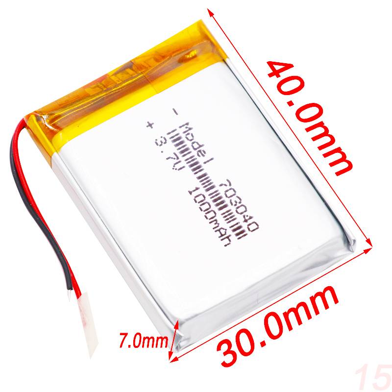 703040 3.7 V 750mah 1000mah Polymer Lithium Battery, Rechargeable Lithium Ion Polymer Battery Pack, Lithium Polymer Battery Cost