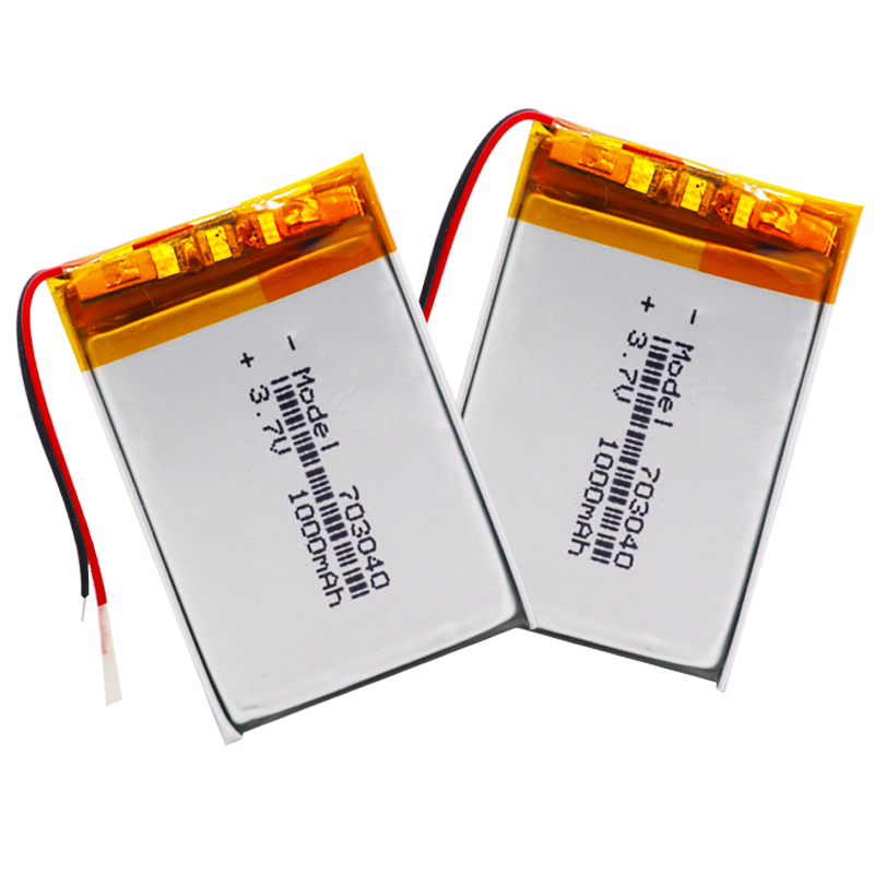 703040 3.7 V 750mah 1000mah Polymer Lithium Battery, Rechargeable Lithium Ion Polymer Battery Pack, Lithium Polymer Battery Cost