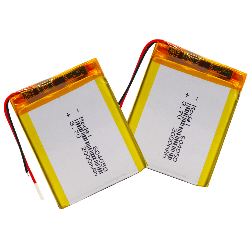 604050 1600mah 2000mah Lithium Polymer Battery 3.7 V, Lithium Polymer Voltage, Li Polymer Cell