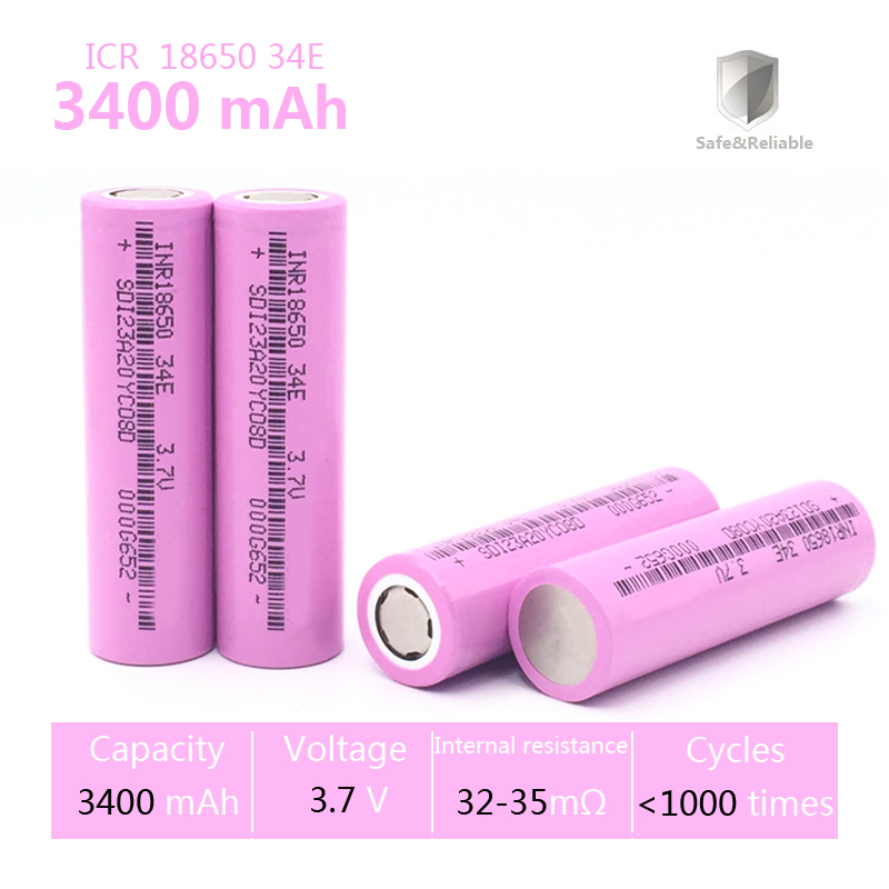 Samsung 36g 18650 3600mah 2150mah 2200mah 2900mah 2000mah 1500mah 3.7v Battery, 18650 Rechargeable Battery