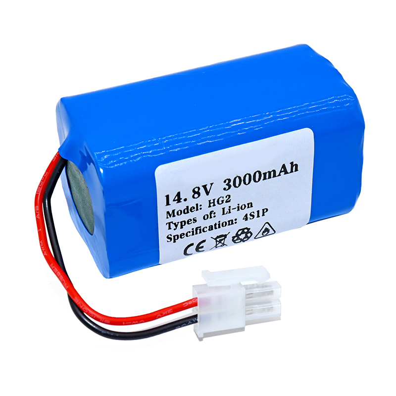 14.8v 3000ah Hg2 18650 Lithium Battery Pack 4s1p 3000mah Robotic Sweeper Vacuum Cleaner Rechargeable Li-ion Batteries Pack