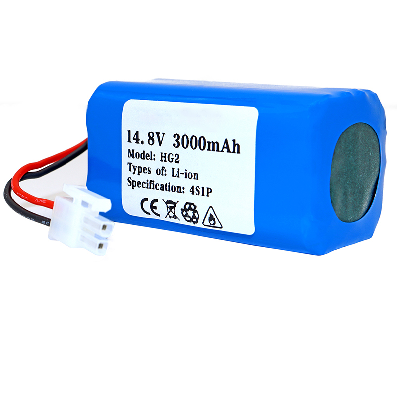 14.8v 3000ah Hg2 18650 Lithium Battery Pack 4s1p 3000mah Robotic Sweeper Vacuum Cleaner Rechargeable Li-ion Batteries Pack