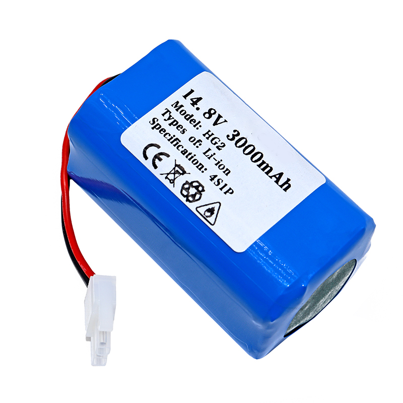 14.8v 3000ah Hg2 18650 Lithium Battery Pack 4s1p 3000mah Robotic Sweeper Vacuum Cleaner Rechargeable Li-ion Batteries Pack