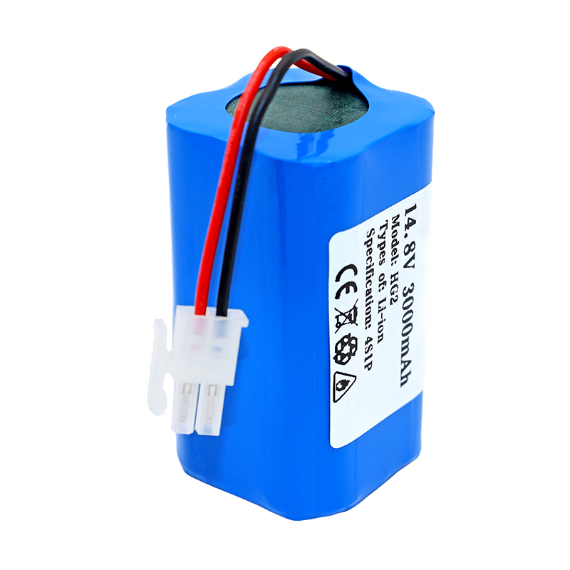 14.8v 3000ah Hg2 18650 Lithium Battery Pack 4s1p 3000mah Robotic Sweeper Vacuum Cleaner Rechargeable Li-ion Batteries Pack