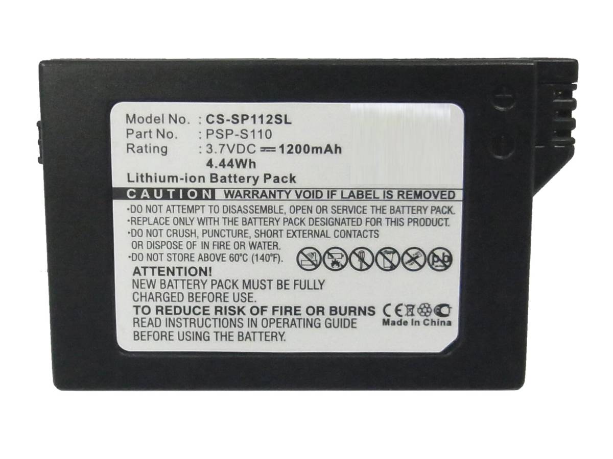 Hisewen Batterie lithium-ion 1200 mAh 3,6 V pour console Sony PSP 3000 /  PSP Slim 2000 PSP-S110, PSP-2001, PSP-3000, PSP-3001, PSP-3002, PSP-3004,  PSP