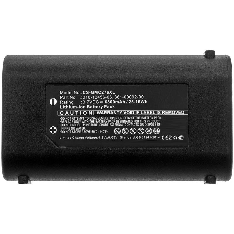 GPS Navigator Battery 3.7V 5200mAh 6800mAh 010-12456-06,361-00092-00 GPSMAP 276Cx Rechargeable Lithium Ion Batteries Packs