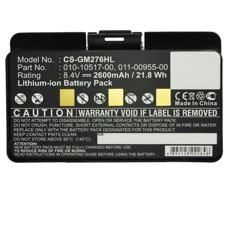 GPS Navigator Battery 2200mAh 2600mAh 3000mAh 010-10517-00 GPSMAP 276,276c,296,376C,378,478,495,EGM478,010-00543-00 Lipo Battery